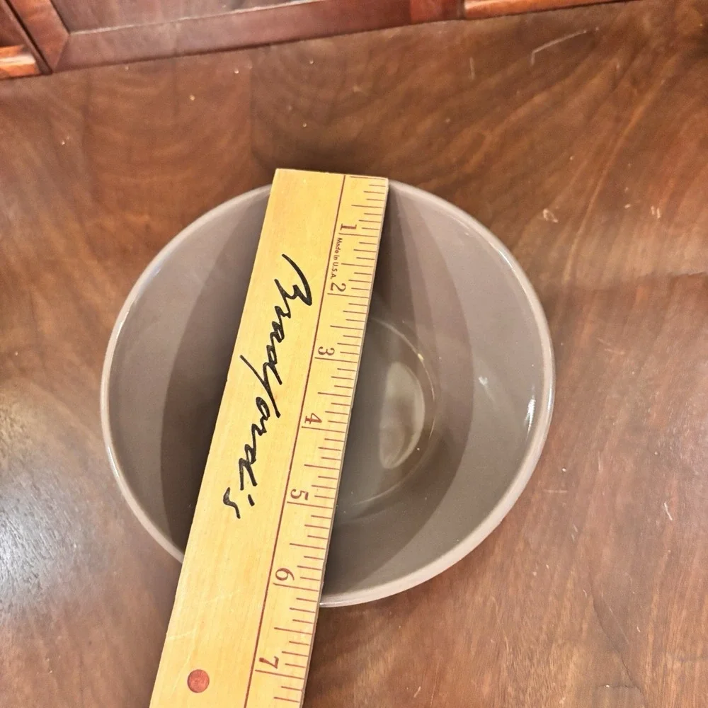 Pampered Chef Gray Soup Cereal Bowls Set of 3 Stoneware 6